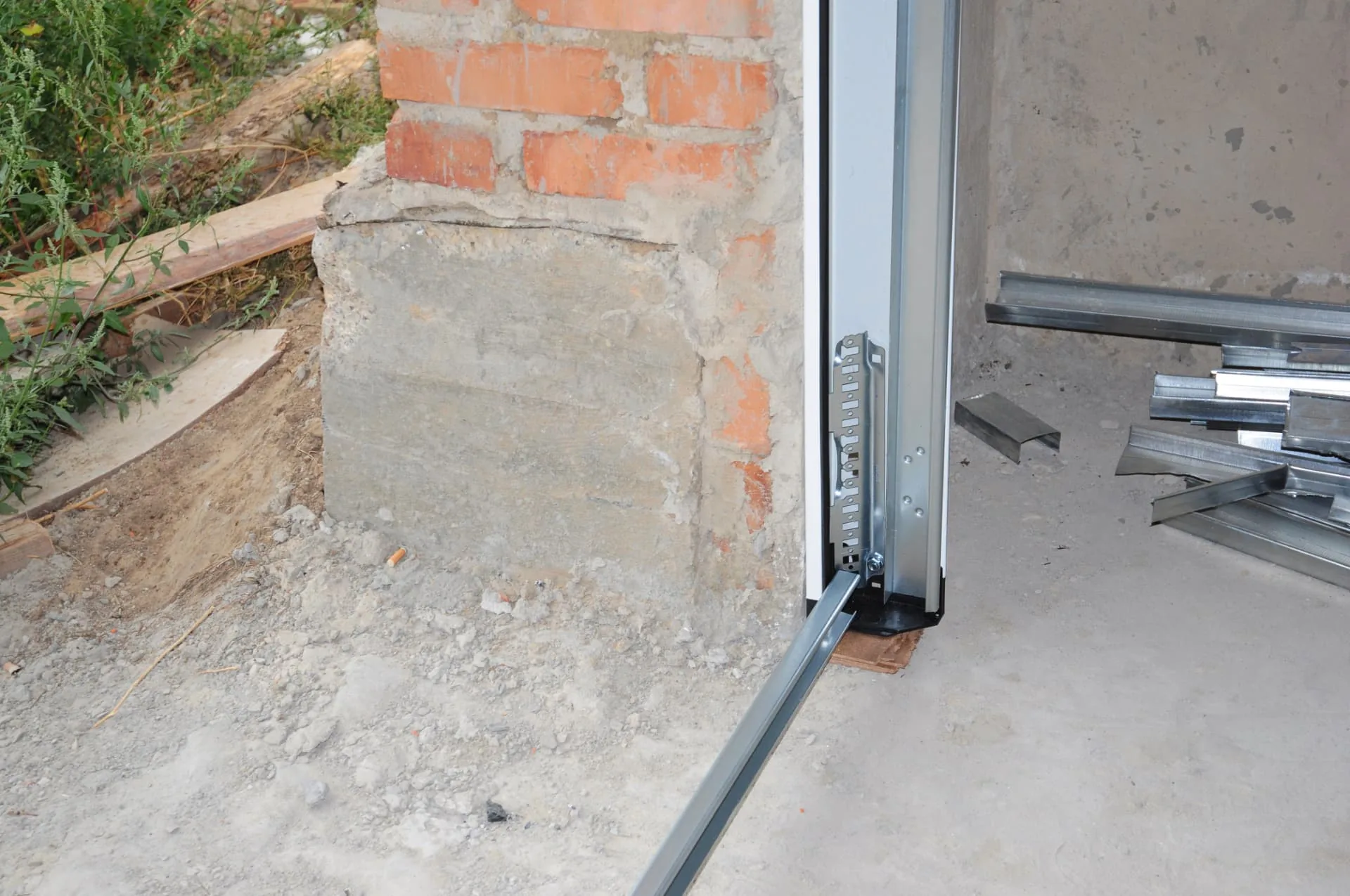 Garage door track and frame installation on a New River, AZ home